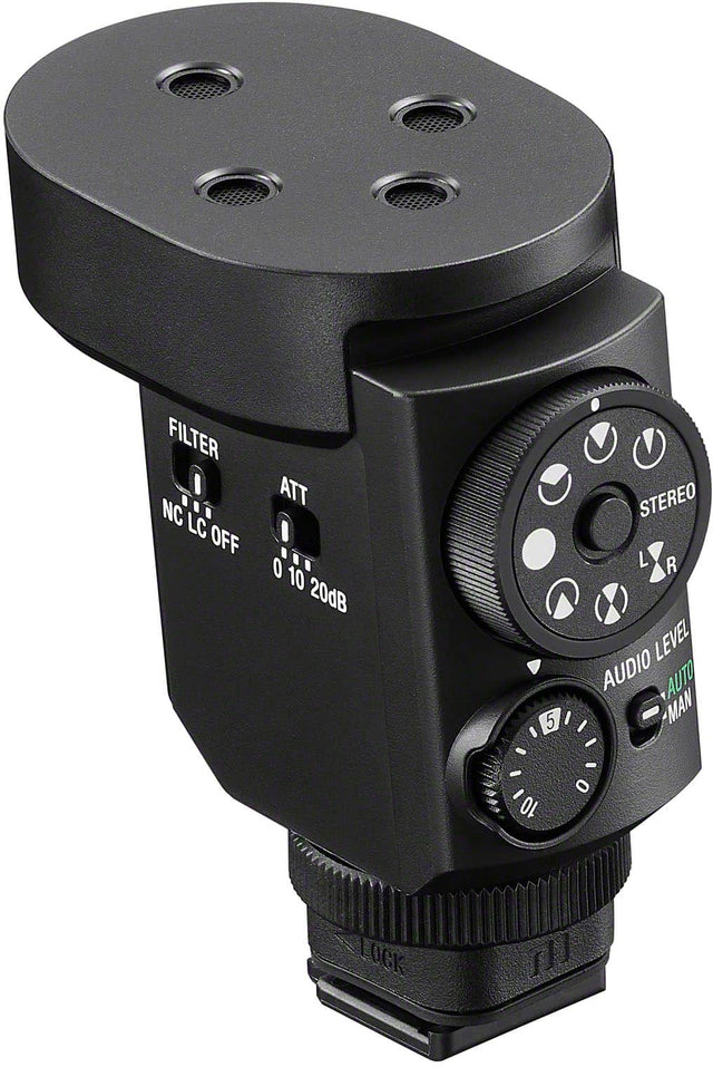 Front. Sony - ECMM1 Multi-directional Shotgun Microphone - Black.