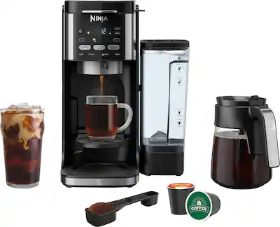 Ninja - DualBrew Hot & Iced Coffee Maker, Single-Serve, compatible with K-Cups & 12-Cup Drip Coffee Maker