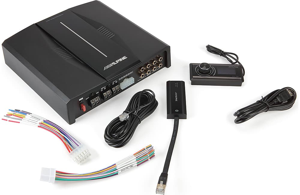 Alpine - OPTIM 8 8-Channel Sound Processor and Amplifier with Automatic Sound Tuning - Black