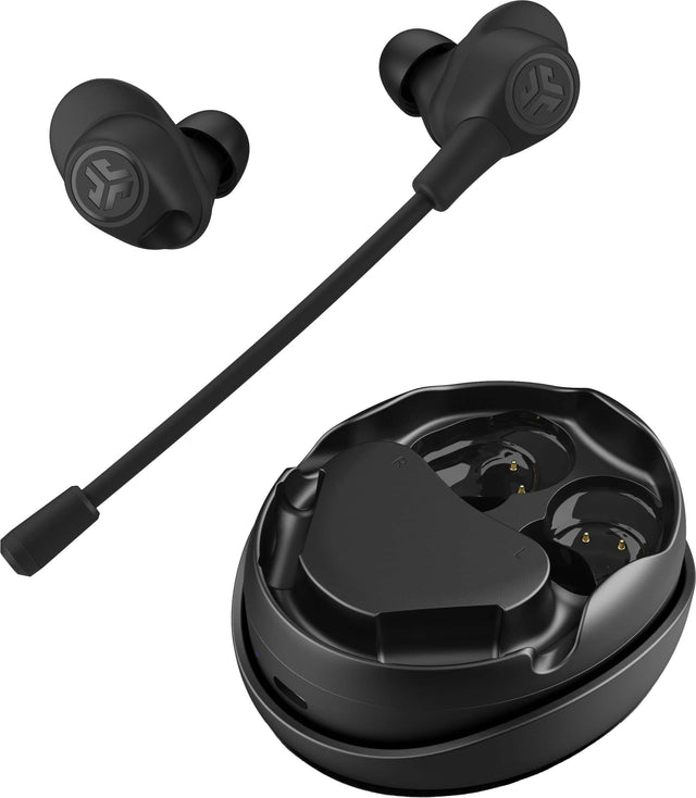 Front. JLab - JLab Work Buds True Wireless Earbuds - Black.