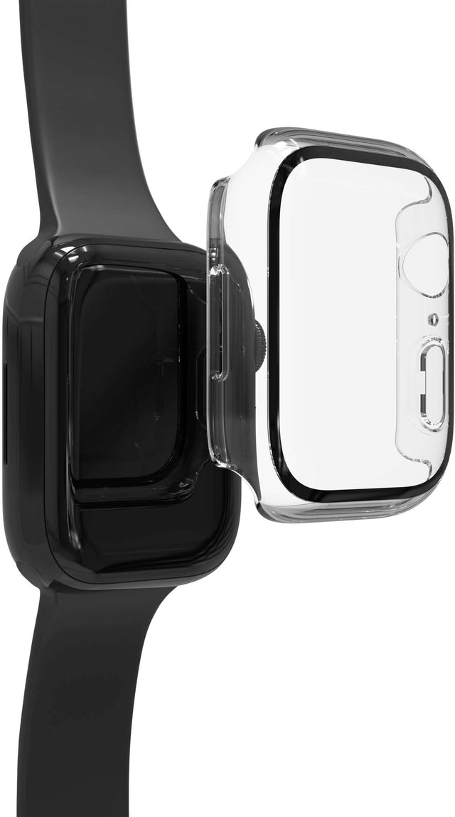 Angle. ZAGG - InvisibleShield Glass Elite 360 Bumper Screen Protection for Apple Watch Series 7, 8 & 9 45mm & SE/4, 5 & 6 44mm - Clear.