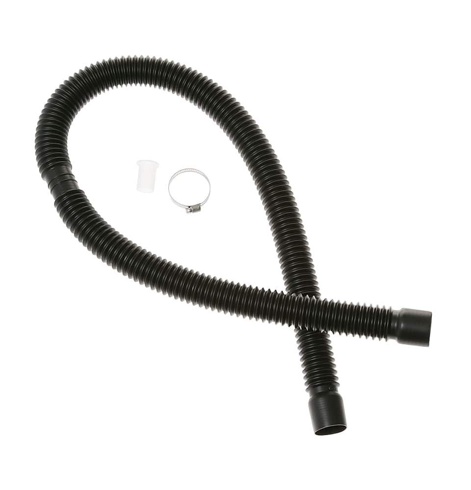 GE - Drain Hose Extension Kit for UltraFast Washer Dryer Combo models PFQ97HSPVDS and PFQ83HSSWWW - Black