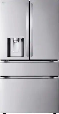 LG - 36-in Wide Standard-Depth MAX 28.6 Cu. Ft. 4-Door French Door Smart Refrigerator with Full-Convert Drawer
