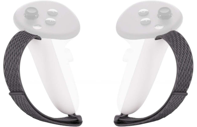 Front. Meta - Quest 3 Active Straps for Touch Plus Controllers - Gray.
