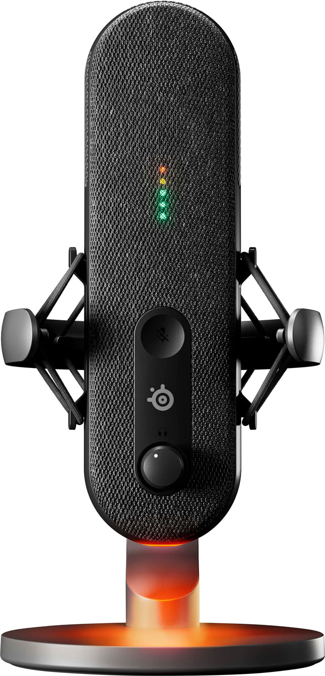 Front. SteelSeries - Alias USB Microphone - Black.