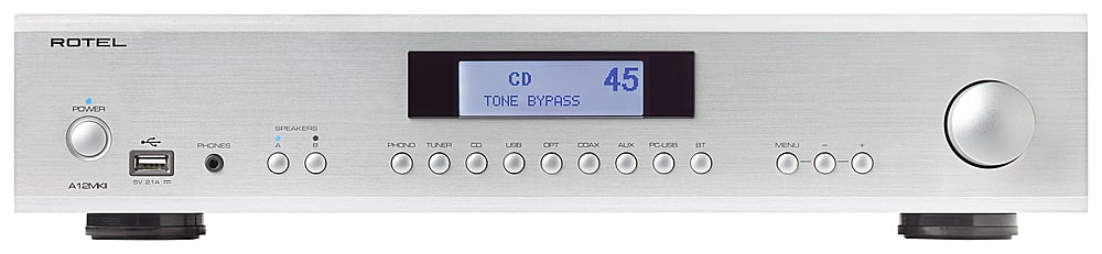 Rotel - A12MKII 60W 2-Ch Integrated Amplifier - Silver