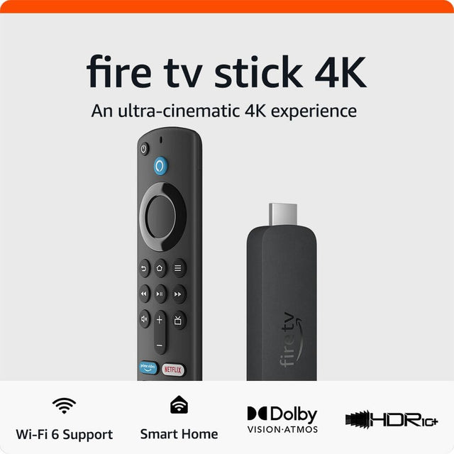 Fire TV Stick 4K: An Ultra-Cinematic 4K Experience.