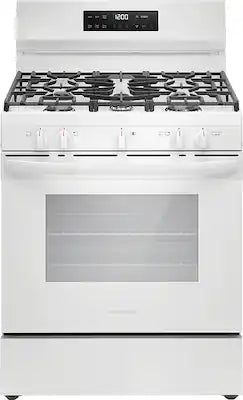 Frigidaire - 30 in. Wide 5 burners 5.1 Cu. Ft. Freestanding Gas Range with Quick Boil