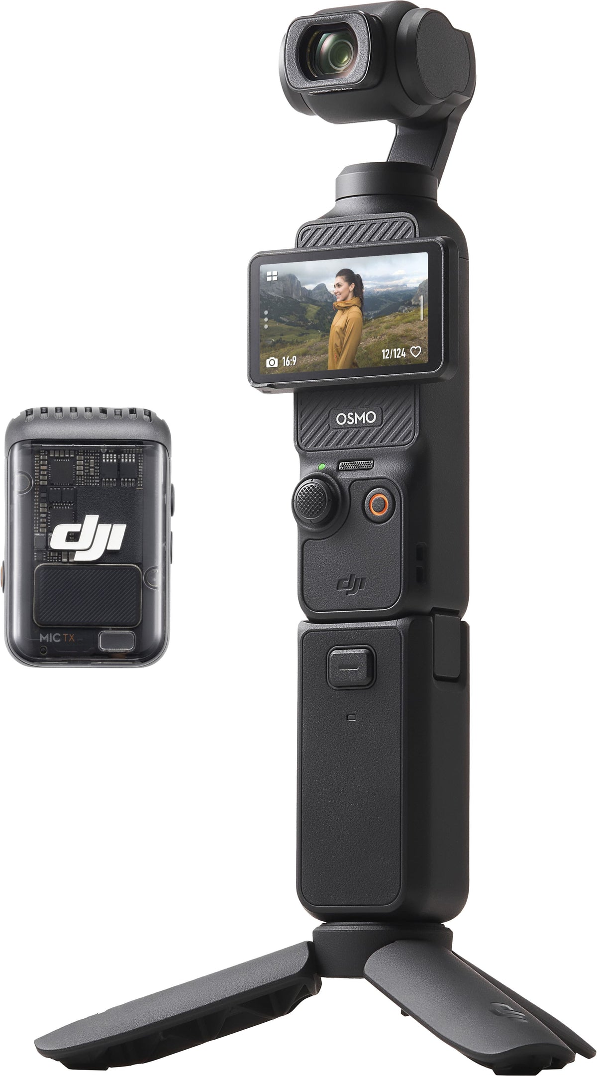 DJI - Osmo Pocket 3 Creator Combo 3-Axis Stabilized 4K Vlog Camera with Rotatable Touchscreen - Gray