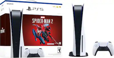 Sony Interactive Entertainment - PlayStation 5 Console – Marvel’s Spider-Man 2 Bundle (Full Game Download Included)