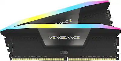 CORSAIR - VENGEANCE RGB 32GB (2x16GB) DDR5 6000MHz C36 UDIMM Desktop Memory