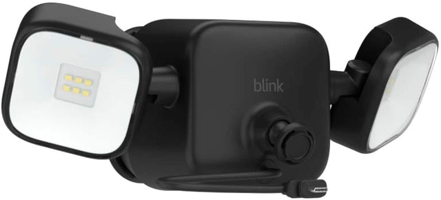 Front. Blink - Outdoor 4 Floodlight Mount - Black.