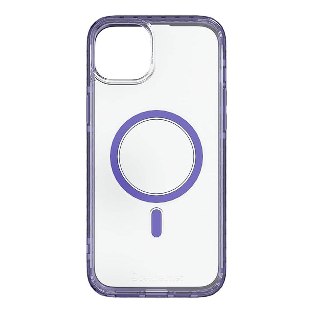 Front. Cellhelmet - Magnitude Series Case with MagSafe for Apple iPhone 15 Plus - Midnight Lilac.