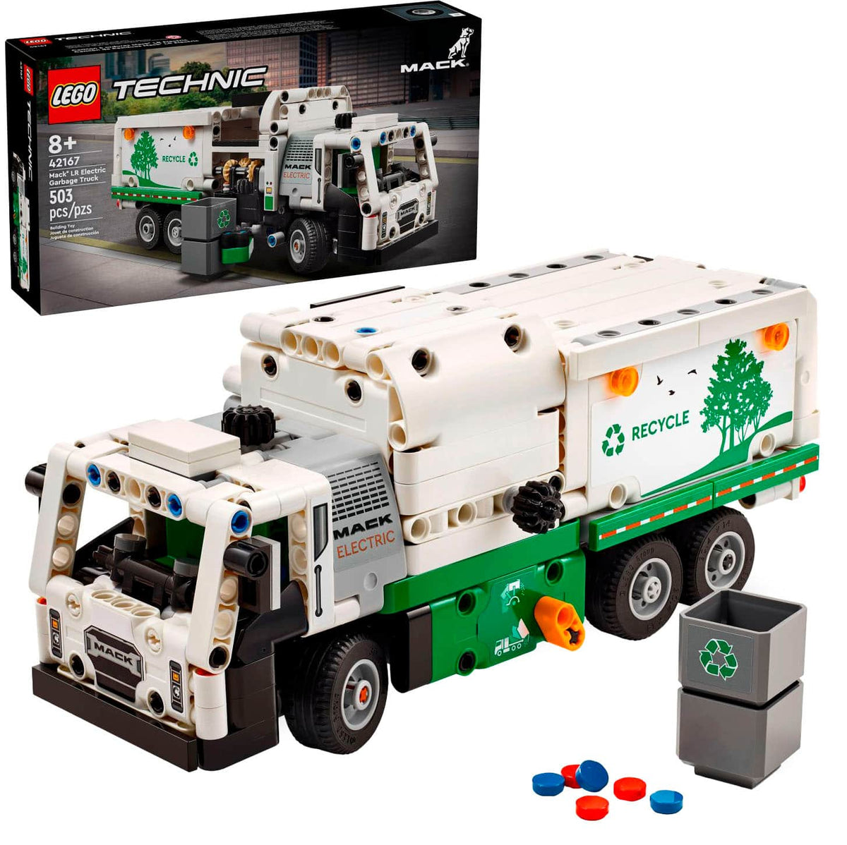 LEGO - Technic Mack LR Electric Garbage Truck Toy for Kids 42167