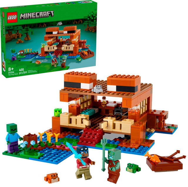 Front. LEGO - Minecraft The Frog House Gaming Toy 21256.