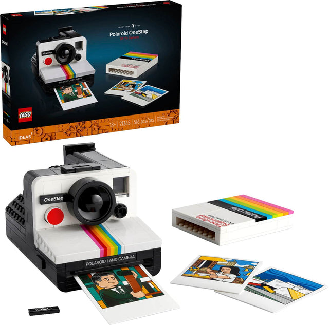 Front. LEGO - Ideas Polaroid OneStep SX-70 Camera Model 21345.