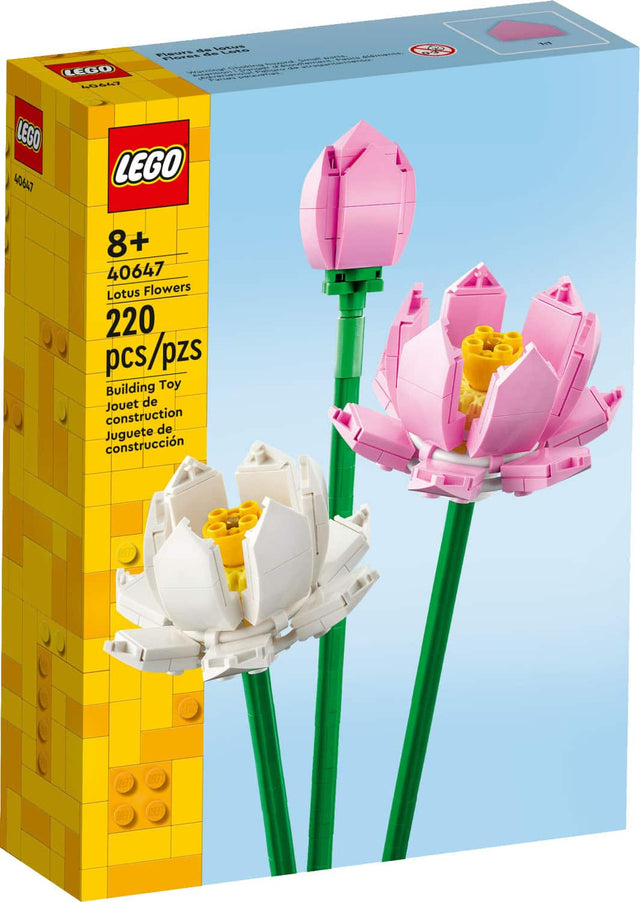 Front. LEGO - Lotus Flowers Building Toy Set 40647.
