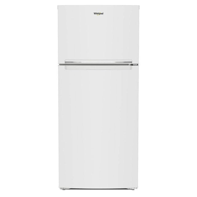 Front. Whirlpool - 16.3 Cu. Ft. Top-Freezer Refrigerator with Flexi-Slide Bin - White.