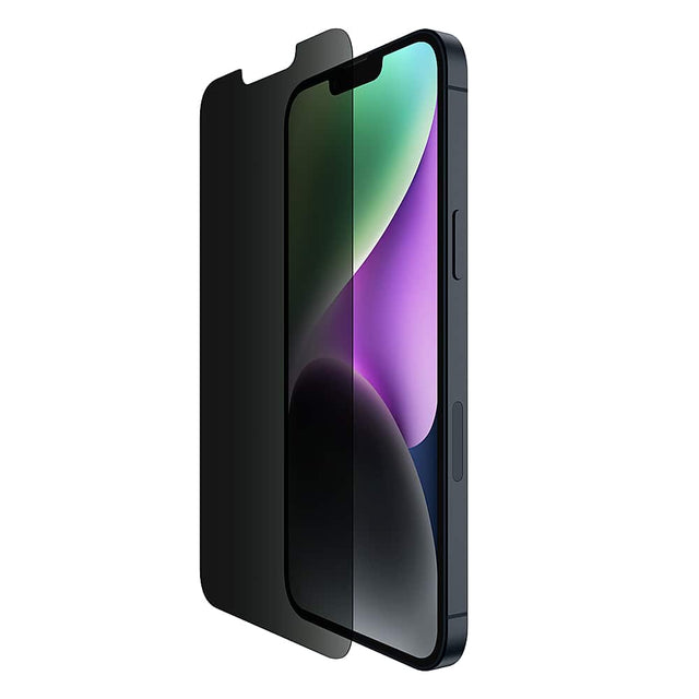 Angle. Belkin - ScreenForceiPhone 14/13/13 Pro Privacy Screen Protector - Black.