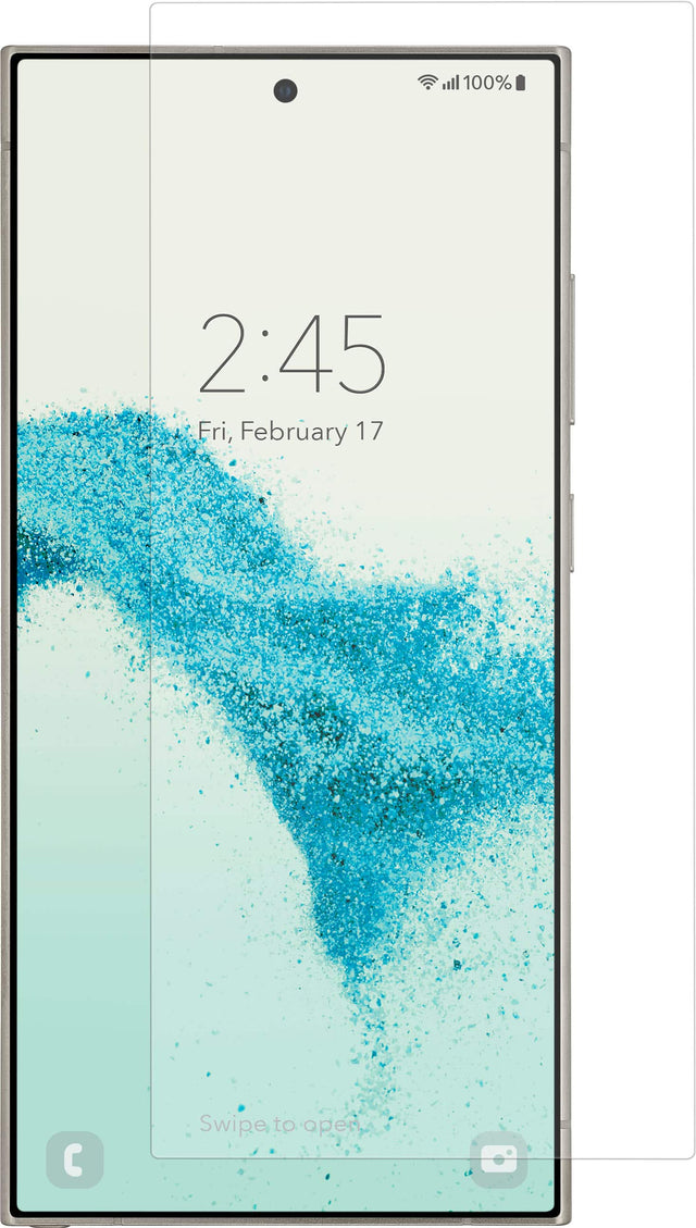 Angle. Insignia™ - 2x Reinforced HD Glass Screen Protector for Samsung Galaxy S24 Ultra  (2-pack) - Clear.