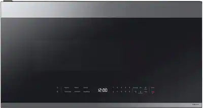 Samsung - Bespoke 2.1 Cu. Ft. Over-the-Range Microwave with Sensor Cooking and Edge to Edge Glass Display