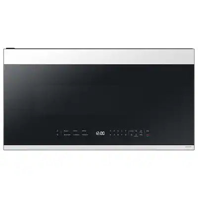 Samsung - Bespoke 2.1 Cu. Ft. Over-the-Range Microwave with Sensor Cooking and Edge to Edge Glass Display