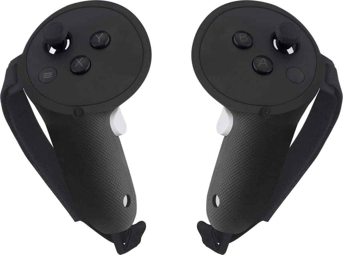 Insignia™ - Performance Grips + Straps - Works with Meta Quest 3 & Meta Quest 3S - Black