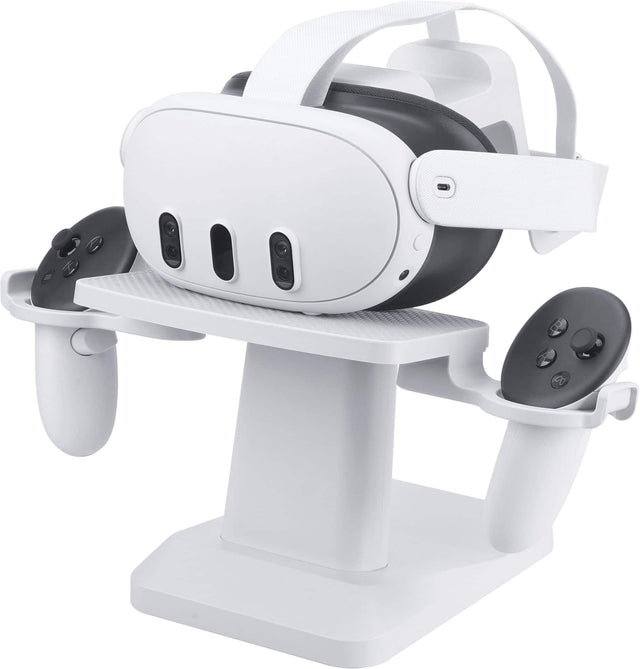 Front. Insignia™ - Display Stand for Quest 3 - White.