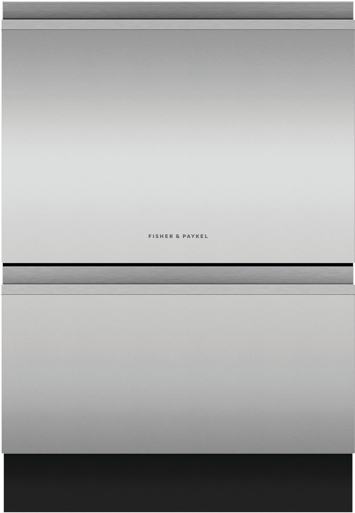 Fisher & Paykel - Top Control Stainless Steel Built-in Double DishDrawer with 44 dBA - Stainless Steel