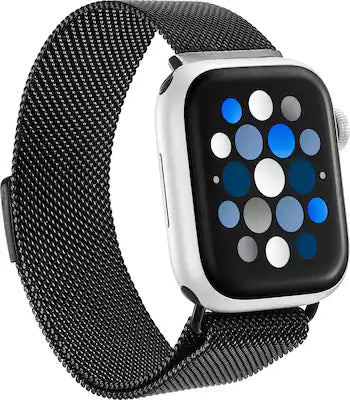 Insignia™ - Stainless Steel Mesh Band for Apple Watch 38mm, 40mm, 41mm, SE (1-3), and 42mm