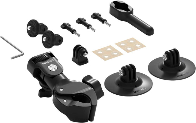 Left. Insta360 - Motorcycle Accessories Bundle - Black.