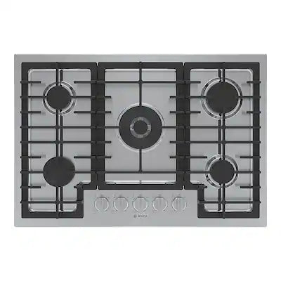 Bosch - 800 Series 30" Built-In Gas Cooktop with 5 burners with FlameSelect and LP Conversion