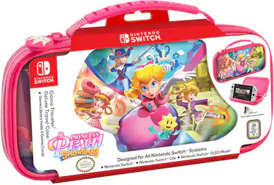 RDS Industries - Nintendo Switch Game Traveler Deluxe Princess Peach ShowTime Travel Case