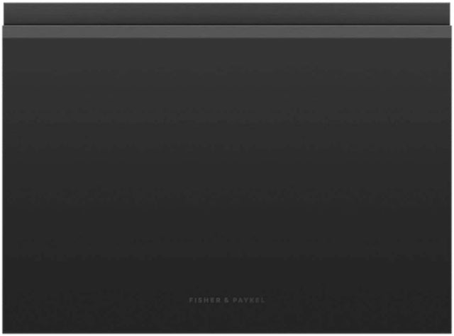 Front. Fisher & Paykel - Matt Black Door Panel for Fisher and Paykel Single DishDrawers - Matte black.