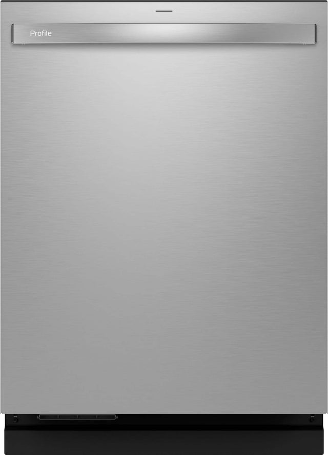 Front. GE Profile - Top Control Smart Built-In Stainless Steel Tub Dishwasher with 3rd Rack, Dedicated Jet Targeted Wash and 42 dBA - Stainless Steel.