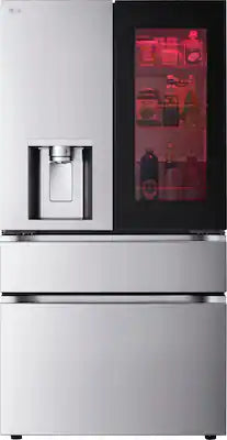 LG - 36-in Wide Standard-Depth MAX 28.6 Cu. Ft. 4-Door French Door-in-Door Smart Refrigerator with InstaView MyColor