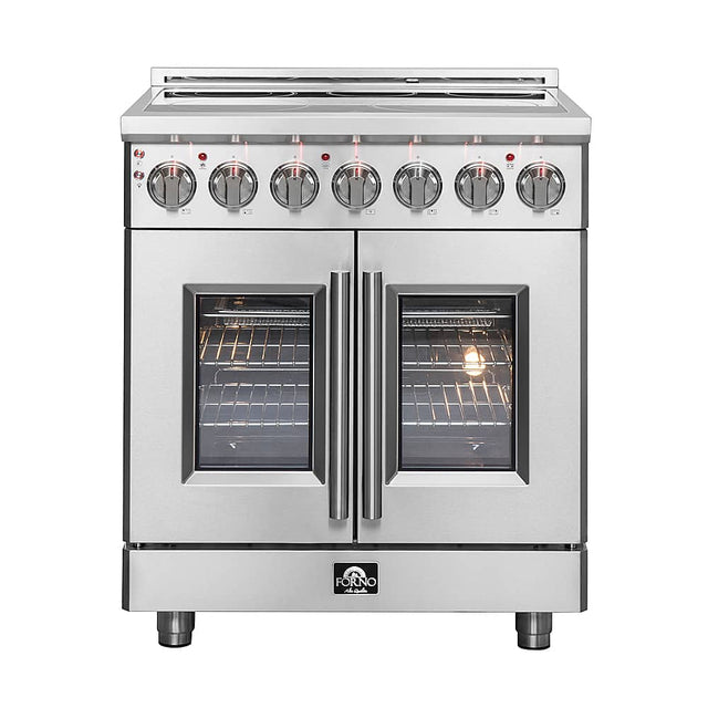 Front. Forno Appliances - Massimo 4.32 Cu. Ft. Freestanding Electric Range with French Doors.