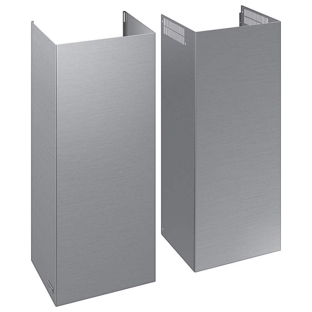Front. Samsung - Bespoke Chimney Hood Extension Kit for 30" and 36" Range Hoods - Stainless Steel.