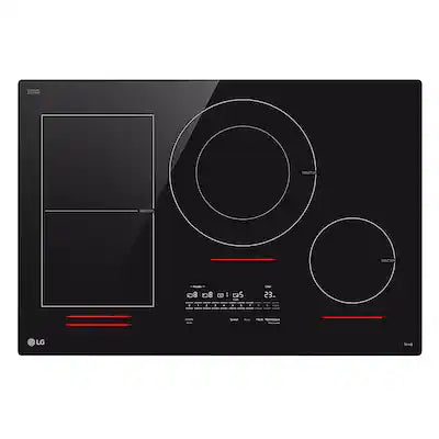 LG - 30-in Wide Built-In Electric Induction Smart Cooktop with 4 Elements and UltraHeat 5.0kW Element