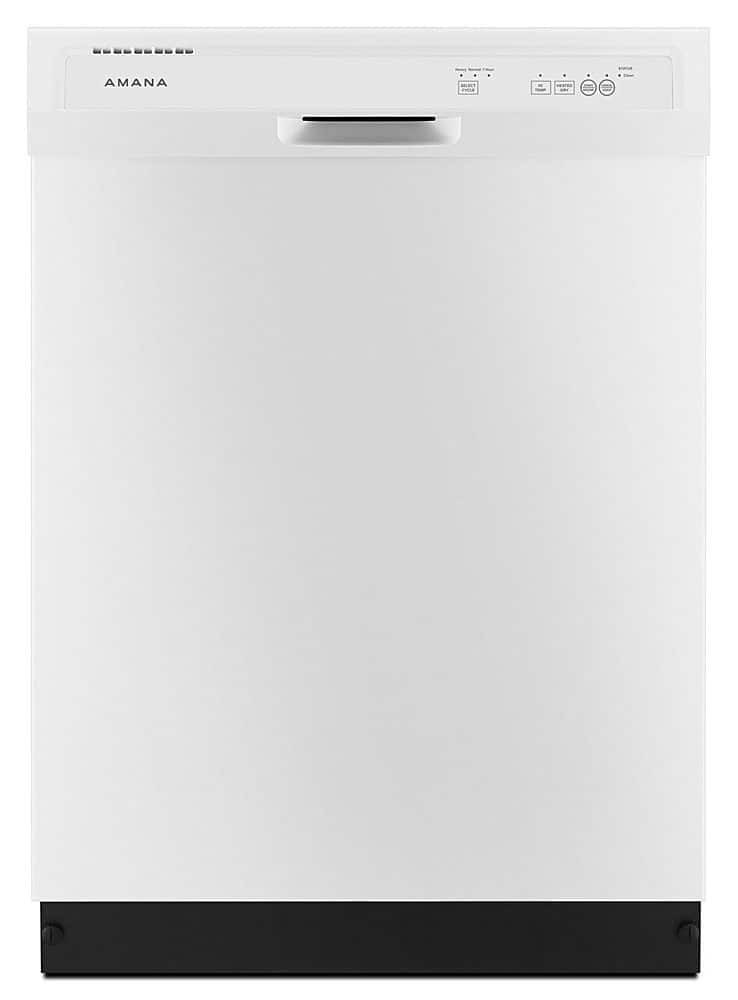 Amana - 24" Front Control Built-In Dishwasher with Triple Filter Wash and 59 dBA - White
