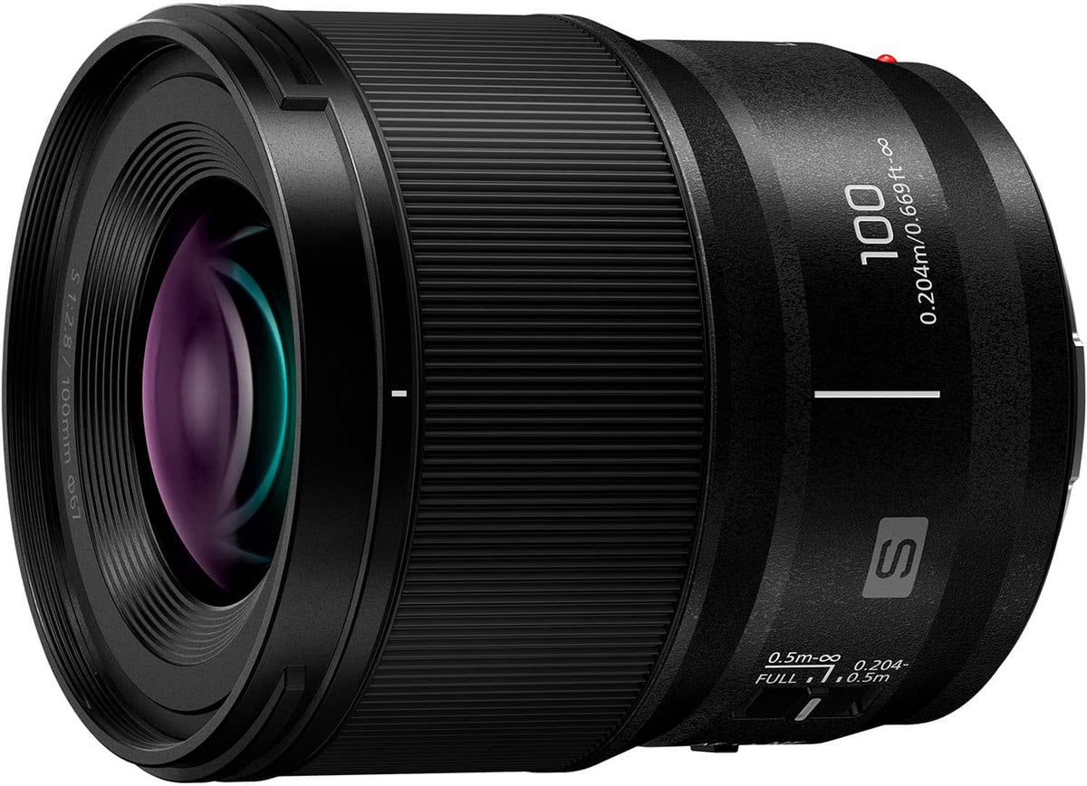 Panasonic - LUMIX Full Frame Camera Lens, S 100mm F2.8 MACRO - Black