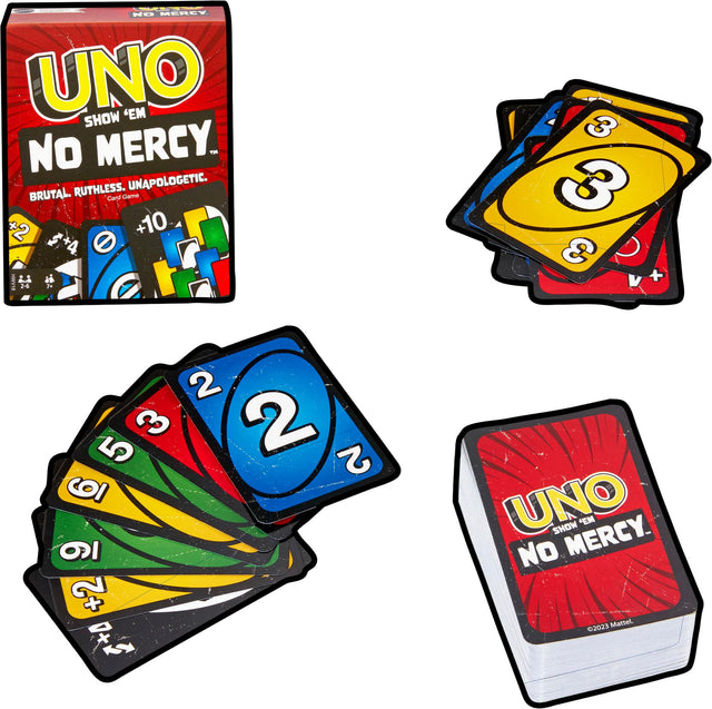 Front. Mattel - UNO Show ‘em No Mercy Card Game.