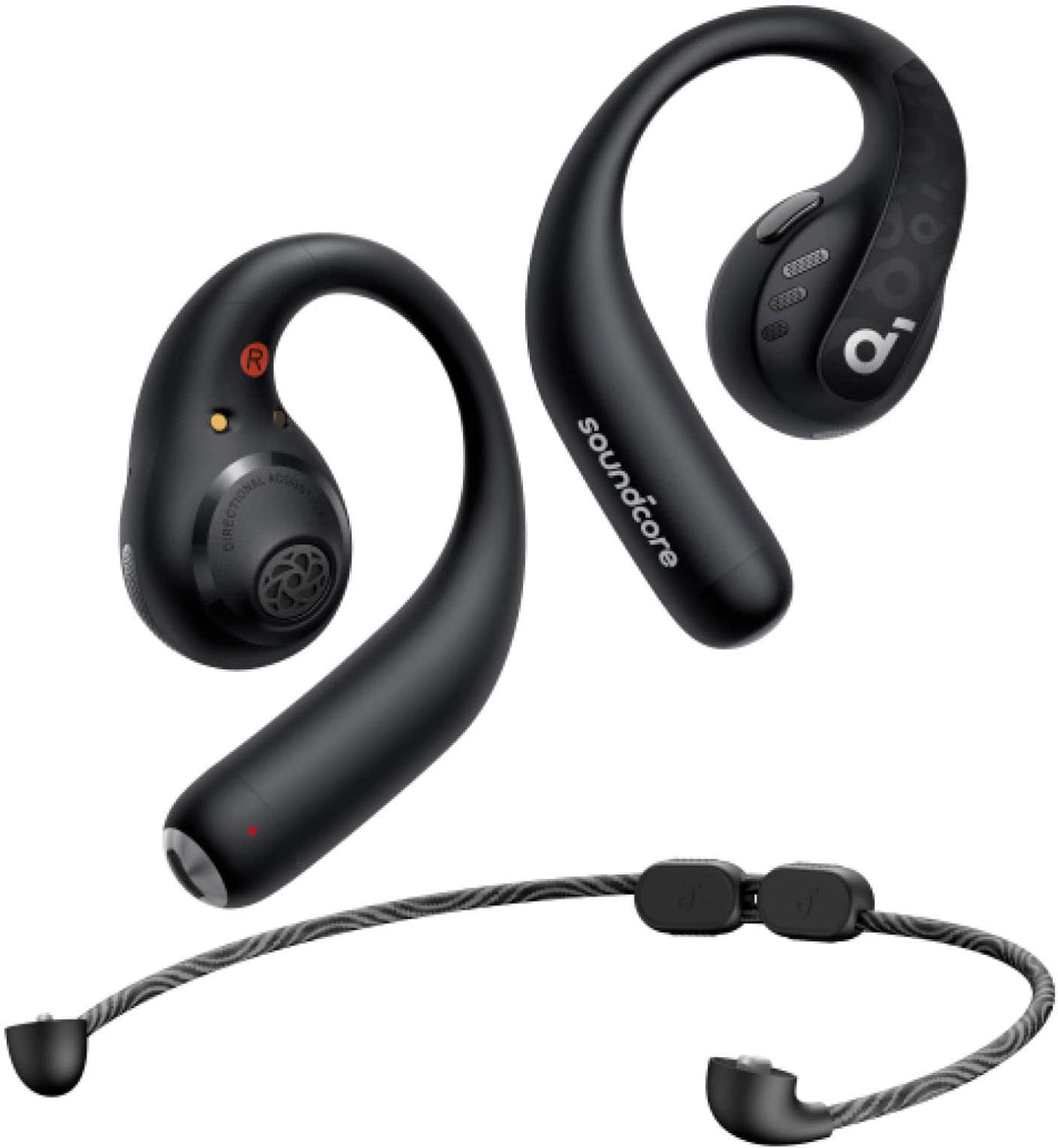 Soundcore - Refurbished Excellent - AeroFit Pro - Midnight Black