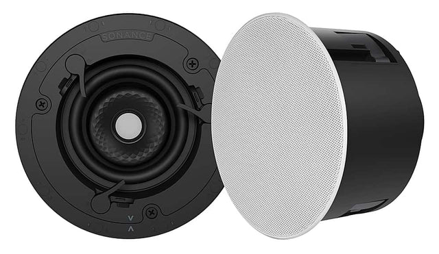 Front. Sonance - VX46R - Visual Experience Series 4" Small Round 2-Way Speakers (Pair) - Paintable White.