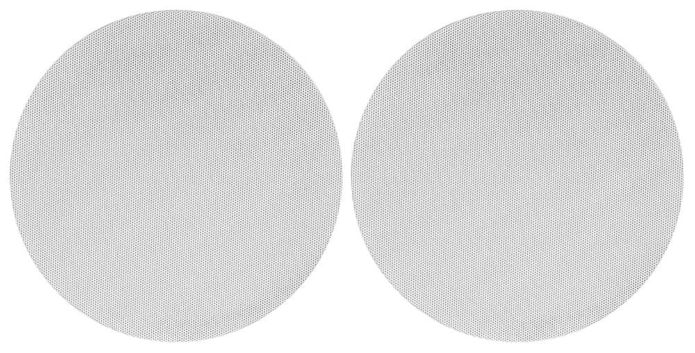 Sonance - VX6R-GRILLE-NT - Visual Experience Series 6" Round Grille Trimless for 6" In Ceiling Speakers (2-Pack) - Paintable White