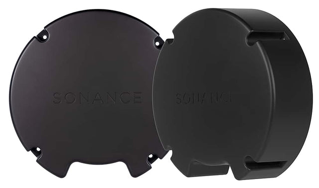 Front. Sonance - VX6-ENCL-R - Visual Experience Series  6" Round Retro Enclosure for 6" VX (2-Pack) - Black.