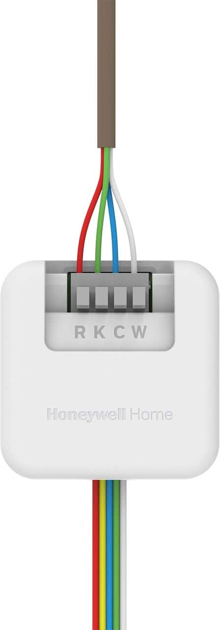 Front. Honeywell Home - C-Wire Power Adapter - White.