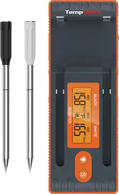 ThermoPro - Twin TempSpike 500FT Truly Wireless Meat Thermometer with 2 Probes and Signal Booster