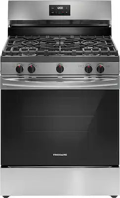 Frigidaire - 30 in. Wide 5 burners 5.1 Cu. Ft Freestanding Gas Range with Quick Boil Burner