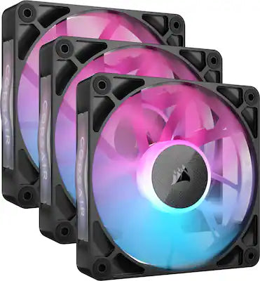 CORSAIR - iCUE LINK RX120 RGB 120mm PWM Computer Case Fan Starter Kit (3-pack)